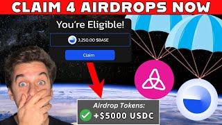 Claim 4 Airdrops NOW - COMPLETE GUIDE