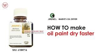 HOW TO make oil paint dry faster | Marie's Oil Dryer