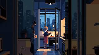 What happens in a big apartment complex? #lofi #aivideo #pixelart #magespace