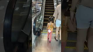 little cutie with the groove watch ti'l the end #staircases #escalator #groove #viral #shorts