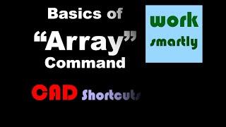 Use Of Array Command in autocad | Basics of Array | Cad Shortcuts