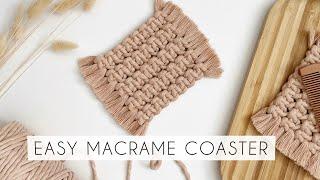 EASY MACRAME COASTER | DIY COASTER | MACRAME COASTER