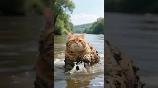 Fat cat and tiger return for revenge and the ending #cat #aicat #fatcat #aiviral #aicatoon