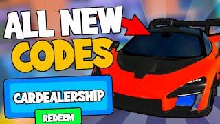 ALL *10* CAR DEALERSHIP TYCOON CODES! (April 2021) | ROBLOX Codes *SECRET/WORKING*