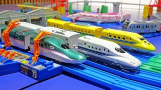 Let's run the Shinkansen  Doctor Yellow has come to the Plarail maintenance factory!