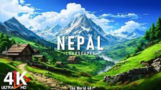 Nepal 4K - Relaxing Music With Beautiful Natural Landscape - Amazing Nature