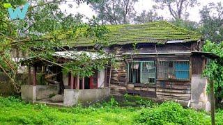 After his grandparents died, a orphan renovated a dilapidated wooden house to live in.