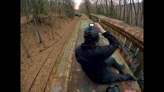 Walking Through A Trolley Graveyard