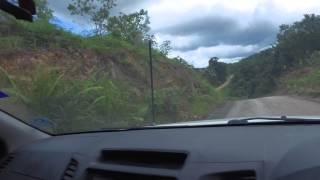 DJI OSMO TEST WHILE DRIVING on dirt road.