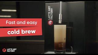 Nitro Cold Brew Coffee on Tap with the Latte Art Factory (Milk Foam Machine)