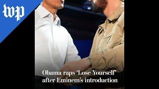Obama raps ‘Lose Yourself’ after Eminem’s introduction