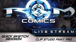 Drawing Warmup Session - Livestream - Ram Studios Comics