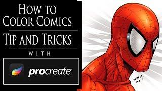 How to Color Comic Art with Procreate - Tips and Tricks