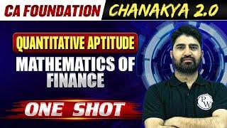 Quantitative Aptitude: Mathematics of Finance | CA Foundation Chanakya 2.0 Batch 