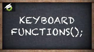 Functions - GameMaker: Studio - Keyboard Functions