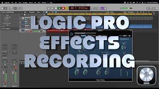 How to Record Audio Effects using Logic Pro in Realtime