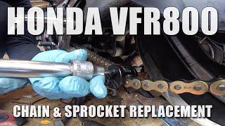 Honda VFR800 Chain & Sprocket Replacement