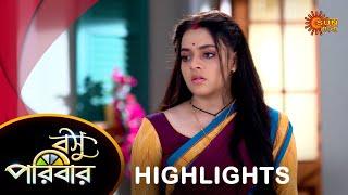 Basu Paribar  - Highlights Part-1 | 15 Oct 2024 | Full Ep FREE on SUN NXT | Sun Bangla Serial