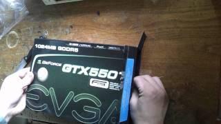 EVGA NVIDIA GeForce GTX 550 Ti Unboxing