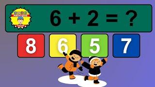 20 Math Quiz for Kids | One Digit Addition Quiz