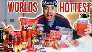 HOTTEST DRINK IN THE WORLD CHALLENGE !!    (EXTREMELY SPICY) DO NOT TRY!!