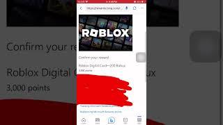 Why can’t I redeem my 200 robux in bing Microsoft rewards #robux #needhelp #microsoftrewards #bing