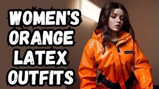 Spring Fashion: How To Style Orange Latex Outfits For Mature Women