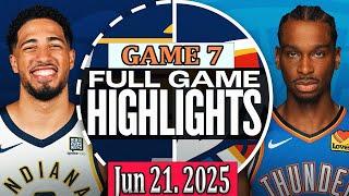 オクラホマシティ・サンダー vs インディアナ・ペイサーズ フルゲーム 2025年6月21日 クォーターハイライト | NBAハイライト