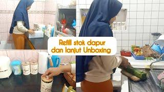 Refill stok di dapur dan unboxing