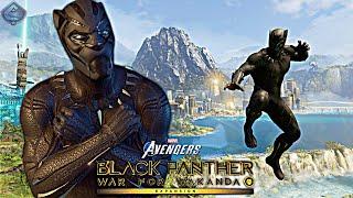 Marvel's Avengers Game - Black Panther MCU Movie Skin Free Roam Gameplay! [4K 60fps]