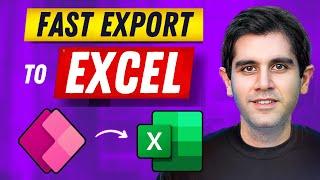 Quickly Export Large Power Apps Data to Excel Using Power Automate