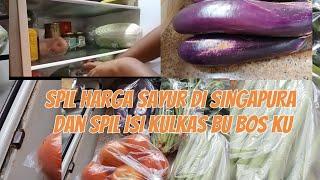 SPIL HARGA SAYUR I SINGAPURA DAN SPIL KULKAS IBU BOS VLOG TKW SINGAPURA 