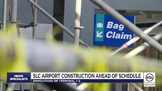 Crews Making Swift Progress In Demolition Of Old Salt Lake Airport Terminal