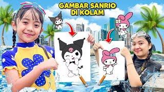 SAMANTHA LOMBA GAMBAR SANRIO DI KOLAM RENANG !! 