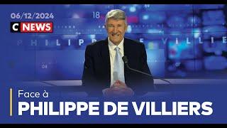 Face à Philippe de Villiers / 6 décembre 2024 (CNews)