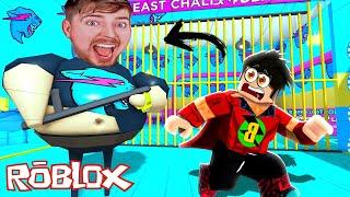 MRBEAST HAPİSHANESİNDEN KAÇTIM!! Roblox Barry's Prison Run Obby