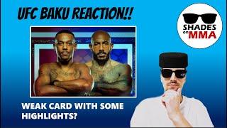 UFC Fight Night Baku: Full Card Reaction