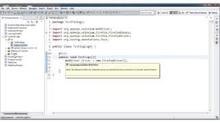 Selenium Log4j Logs