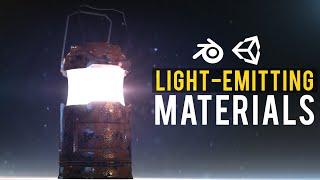 How To Make Light-Emitting Materials For Games In Blender And Unity