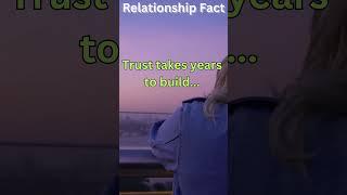 Trust: Years to Build, Seconds to Break  #facts #2024 #psychologyfacts