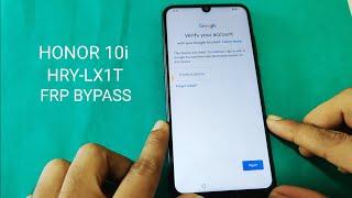 Honor 10i (HRY-LX1T) FRP Bypass 2021 Without PC