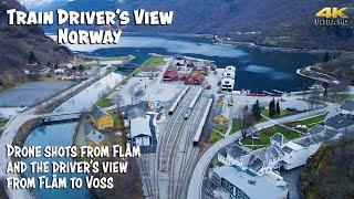 4K CABVIEW: Drone Shots and driver's view from Flåm to Voss