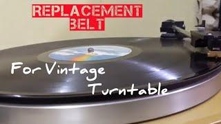 How To Replace Belt And Test Vintage Turntable : AKAI AP-B10c