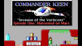 Let's Play Commander Keen - Episode 1 - Level 1 (MS-DOS 1990)