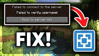 How to FIX Failed to Verify Username Minecraft Server Aternos (2024)