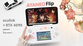 Unboxing the Cutest Nintendo DS-Style Dual-Screen PC + 4090 eGPU!  Ayaneo Flip DS KB Gameplay 