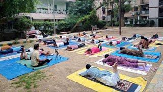 Shyam Gupta yogacharya  is live Suraj apartment ki Yog kaksha.
