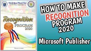 How to make  School Program Invitation/Invitation Card/Recognition-Graduation Program (MS Publisher)