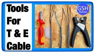 How to Strip Twin and Earth Cable’s - Electricians’ Knife vs Twin and Earth Cable Strippers