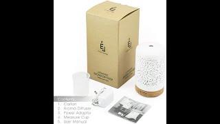 Essential Oil Diffuser - Earnest Living White Ceramic Diffuser 100 ml Humidifier Aromatherapy